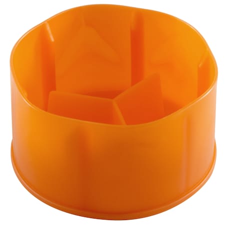 CAP O-RING ORANGE LDPE, 700PK